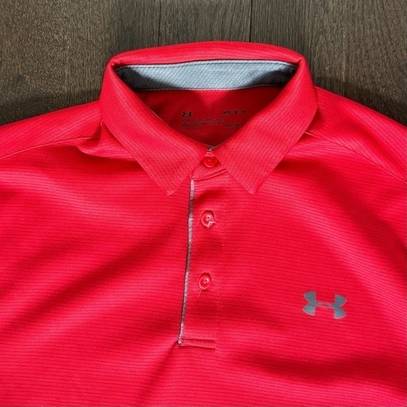 Under Armour Men's Technical Polo Golf Shirt, Medium, UA Logo, Breathable Top - Picture 5 of 6